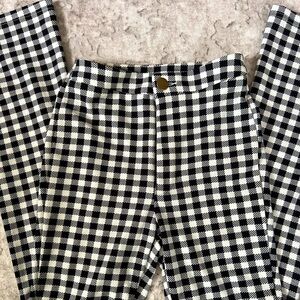 SHEIN Black and White Checkered Bottoms